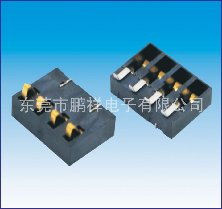 CP75系列，2.5mm彈片電池連接器