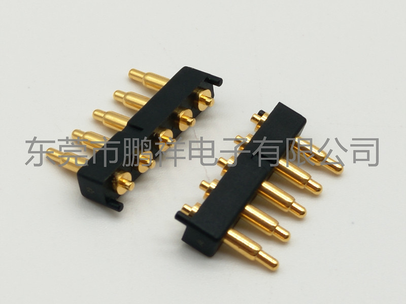 C326-05R&nbsp;5PIN插板式Pogo&nbsp;Pin?彎